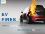 Picture displaying electric Vehicle on fire